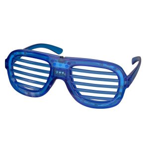 LED Blue Slotted Glasses