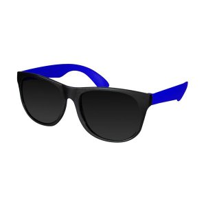 Neon Blue Retro Sunglasses (Per 12 pack)