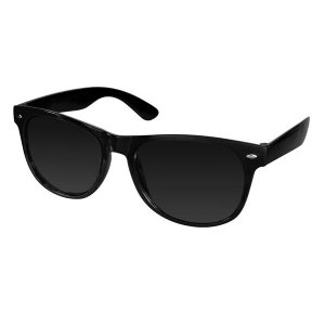 Black Retro Sunglasses (Per 12 pack)