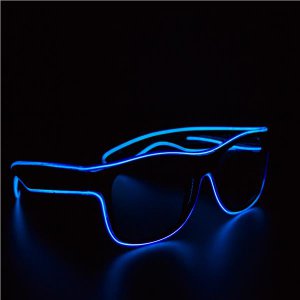 Blue Light Up  EL Wire Eyeglasses (Per Pair of Sunglasses)