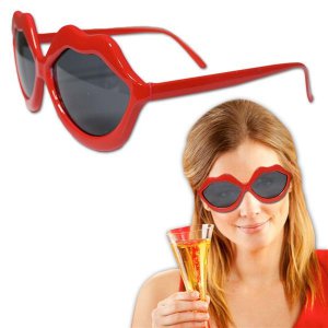 Red Lip Sunglasses (Per 12 pack)