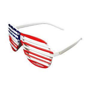 Patriotic Slotted Glasses (Per 12 pack)