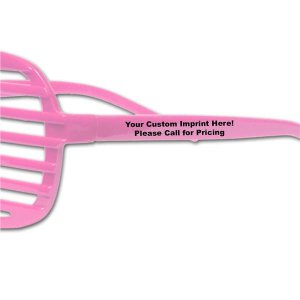 Pink Slotted Glasses (Per 12 pack)