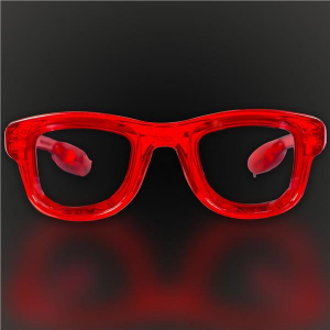 Red LED Retro Sunglasses