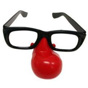 Clown Nose 5" Glasses (Per 12 pack)