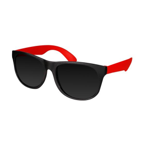 Neon Red Retro Sunglasses (Per 12 pack)