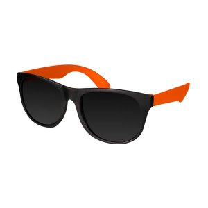 Neon Orange Retro Sunglasses (Per 12 pack)