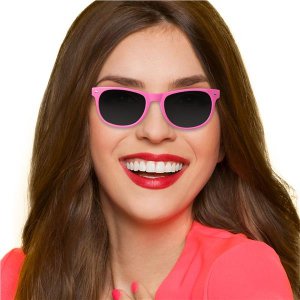 Pink Retro Sunglasses (Per 12 pack)