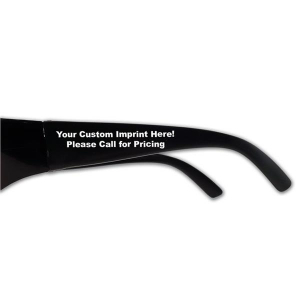 Colored Lens Black Wrap Sunglasses (Per 12 pack)