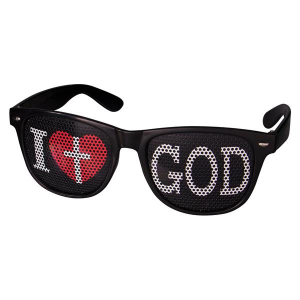 I Heart God Novelty Sunglasses