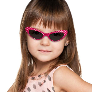 Pink Polka Dot Kids' Sunglasses (Per 12 pack)