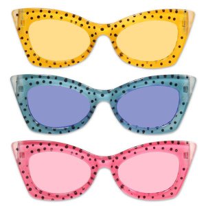 Animal Print Retro Sunglasses (Per 12 pack)