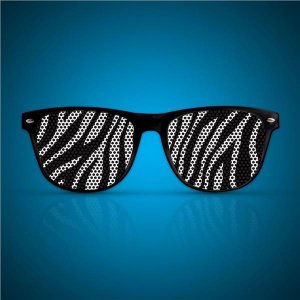 Zebra Print Novelty Sunglasses