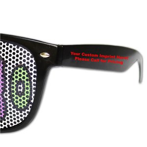 Black Custom Retro Sunglasses (Per 12 Pack)