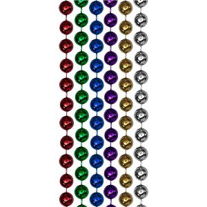 Multi Color Bead 33" Necklaces (Per 12 pack)