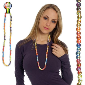 Rainbow Bead 42" Necklaces (Per 12 pack)