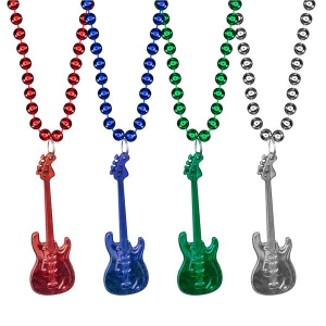 Guitar Bead 33" Necklaces (Per 12 pack)