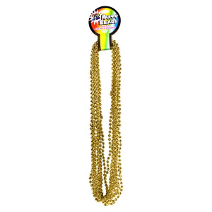 Gold Bead 33" Necklaces (Per 12 pack)
