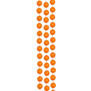 Orange 33" 7mm Bead Necklaces (Per 12 pack)