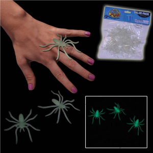 Glow in the Dark Spider Rings (Per 36 pack)