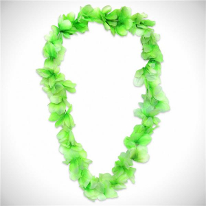 Green Silk Flower 36" Leis (Per 12 pack)