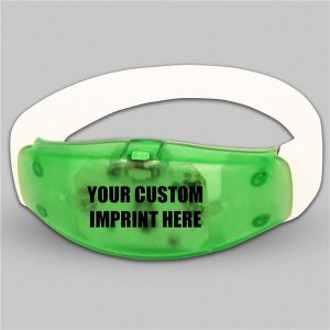 Green LED Stretchy Bangle Bracelet