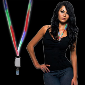LED Lanyard With Badge Clip (Per Piece)