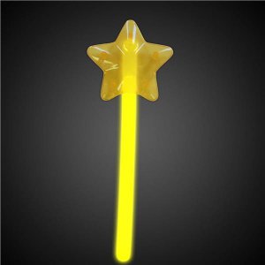 Yellow Star Glow Wand (Per Piece)