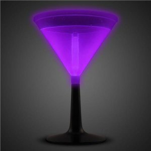 Purple Glowing Martini Glass (Per Piece)
