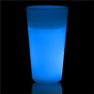 Blue Glow 16 oz Glass