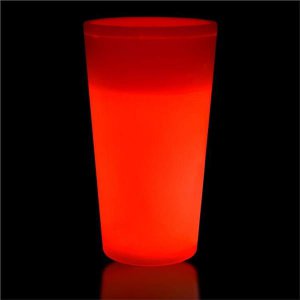 Red Glow 16 oz Glass