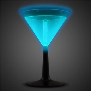 Blue Glowing Martini Glass (Per Piece)