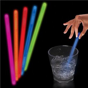 Blue Glow 5"  Swizzle Sticks (Per 50 pack)