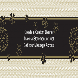 Asian Elegance Custom Banner - 12 x 24