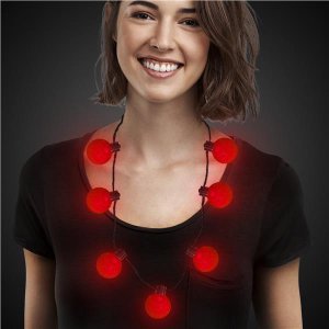 LED Red Ball Necklace