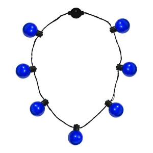 LED Blue Ball Necklace