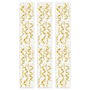 Gold Swirl Party Panels (Per 3 pack)