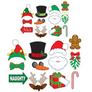Merry Christmas Photo Booth Prop Kit (Per 12 pack)
