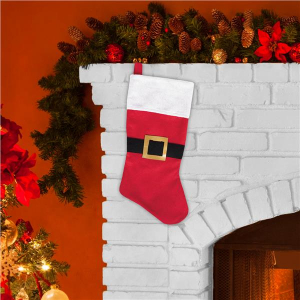 Santa Belt 18" Felt Stocking