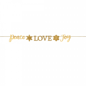 Holiday Peace, Love, Joy Banner