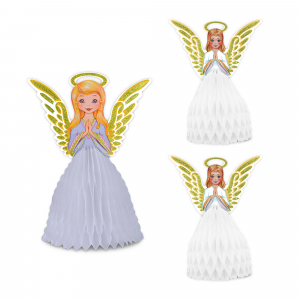 Vintage Angel Centerpieces (Per 3 pack)