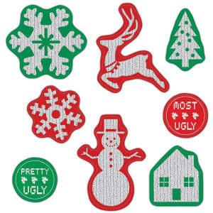 Ugly Sweater Window Clings (Per 8 pack)