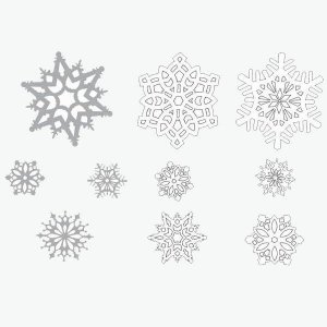 Snowflake Cutout Value Pack (Per 30 pack)