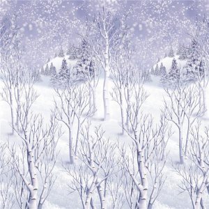 Winter Wonderland Scene Setter (Per 40&#39; roll)