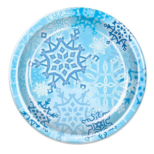 Snowflake 9" Plates (Per 10 pack)