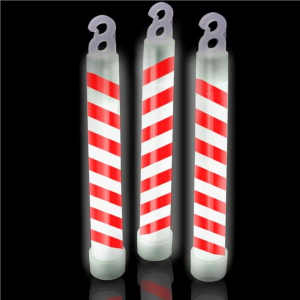 Candy Cane 6" Glow Sticks (Per 25 pack)