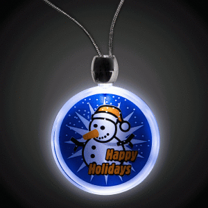 Happy Holidays LED and Light - Up Necklace
