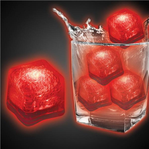 Red LED  Ice Cubes (Per 4 pack)