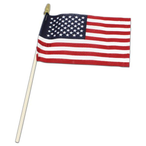 USA American  4" X 6" Cloth Flags (Per 12 pack)