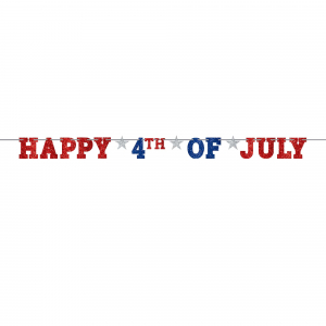 Happy 4th of July Letter Banner